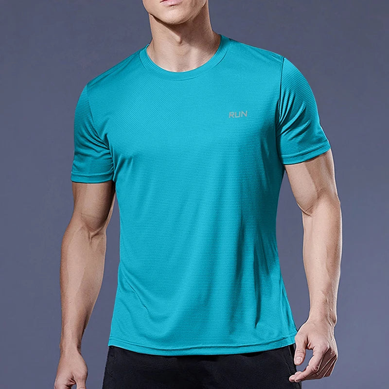 Camisetas deportiva para hombre, Camiseta deportiva de compresión de secado rápido, gimnasio y Fitness