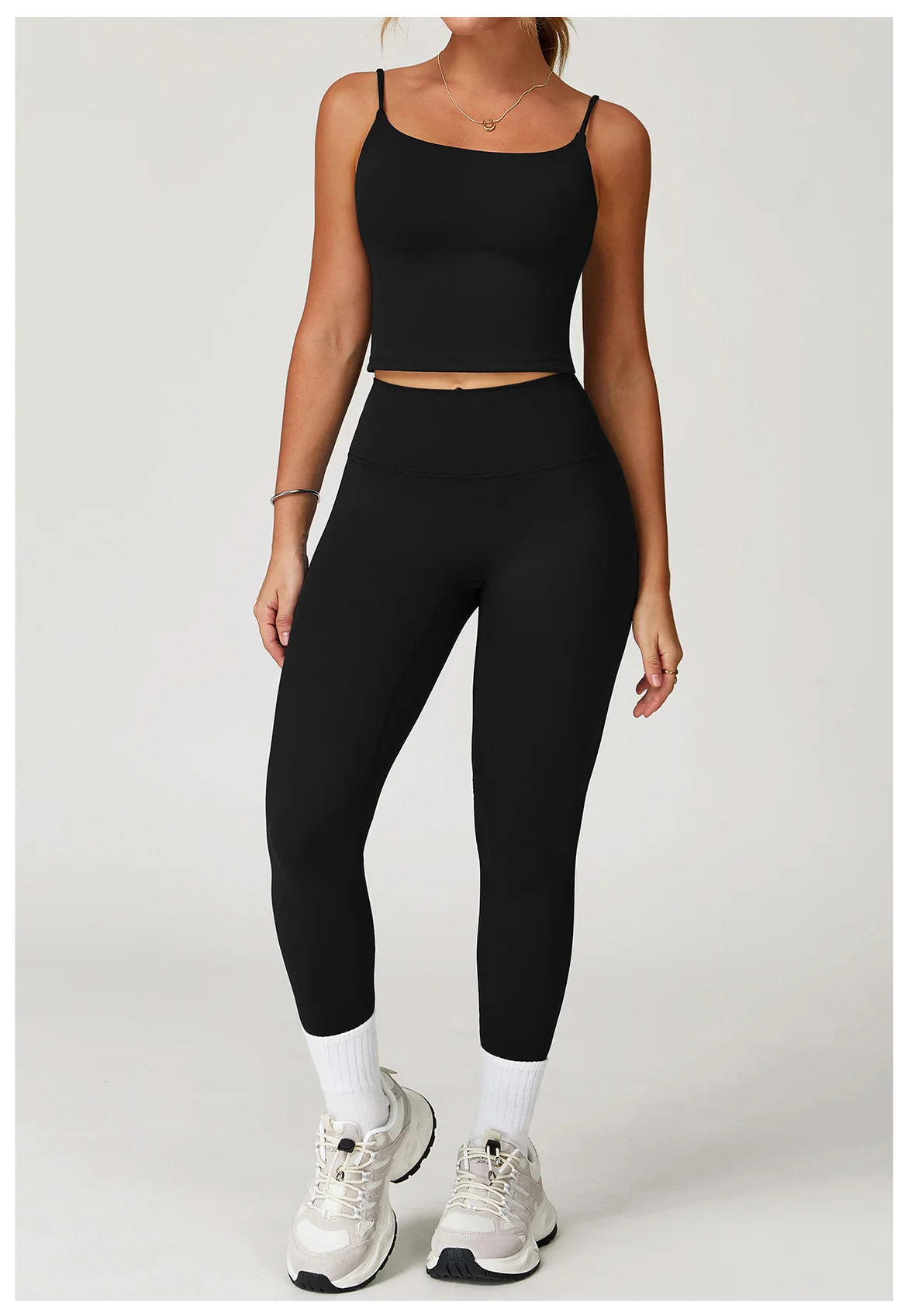 Conjunto deportivo de 2 piezas para mujer, atractivo y cómodo