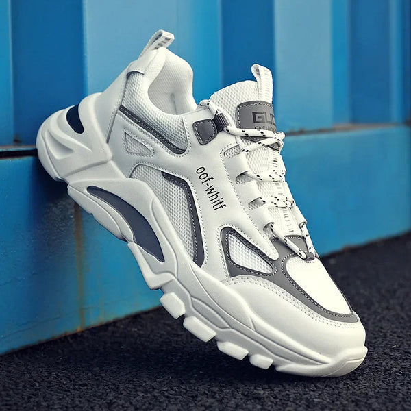 2025 nuevos zapatos de primavera para hombre, zapatos de malla transpirables de tendencia de primavera, zapatos deportivos y de ocio para correr, zapatos de moda, zapatos versátiles