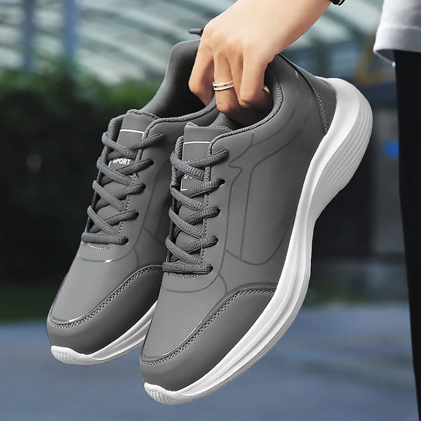 Zapatos para hombre, zapatillas cálidas de invierno para hombre, zapatos antideslizantes transpirables, zapatos informales suaves con cordones, ligeros