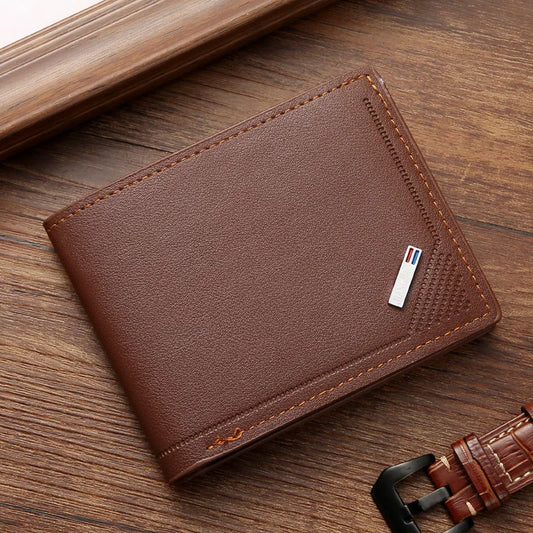 Billetera plegable con inserciones para hombre, monederos delgados con imagen, tarjeteros de identificación, bolsas con capacidad de protección Vintage
