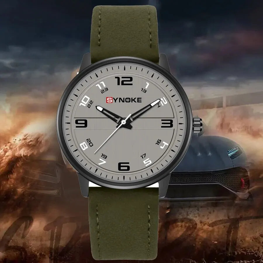 Reloj de cuarzo para hombre, cronógrafo Retro con correa de negocios, sencillo, deportivo, no mecánico