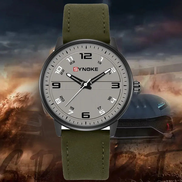 Reloj de cuarzo para hombre, cronógrafo Retro con correa de negocios, sencillo, deportivo, no mecánico