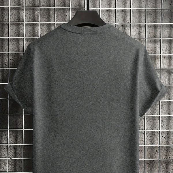 Camiseta holgada informal de poliéster 100% para hombre, camiseta deportiva con estampado de CALIFORNIA, cómoda, de manga corta y cuello redondo, de verano
