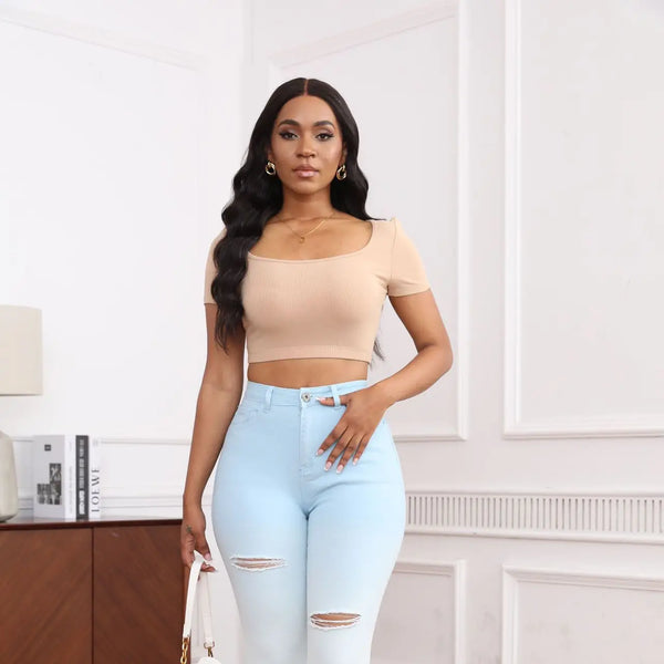 Pantalones vaqueros ajustados para mujer, Vaqueros superelásticos, Sexy, ajustados, a la moda, Retro, para ir al trabajo