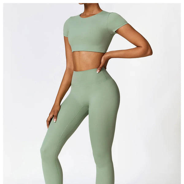 Conjunto deportivo de 2 piezas para mujer, muévete con comodidad y seguridad al momento de hacer ejercicio