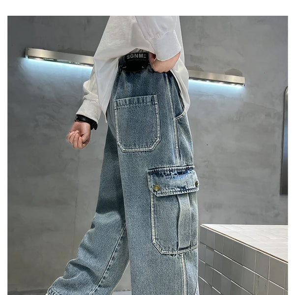 Pantalon jean con diseño actual para  niño, cómodo y elegante