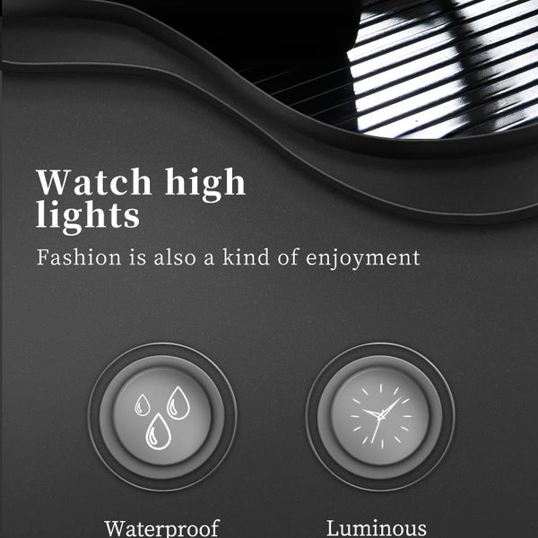 Reloj de cuarzo para hombre con doble calendario y correa de acero marca OPK