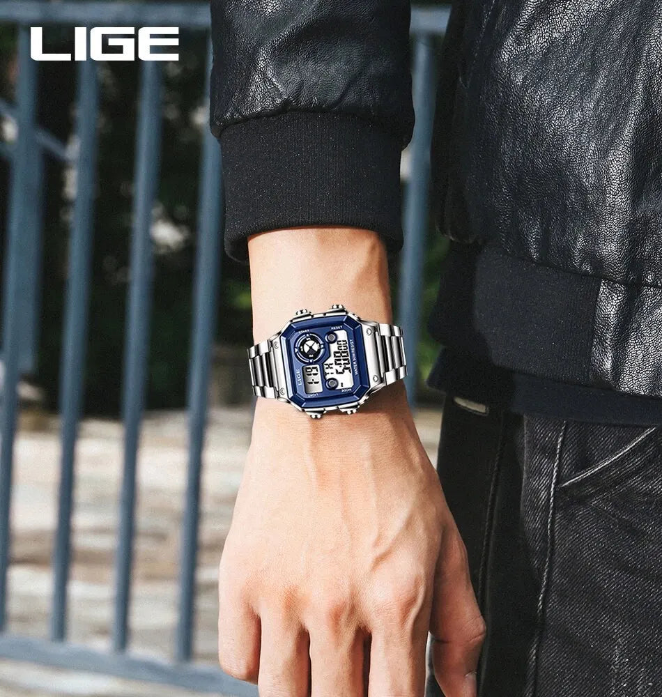 Nuevo reloj de marca de lujo para hombre, reloj digital de alta calidad para toda ocasión