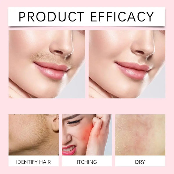 Spray identificador de vello facial, Spray de depilación facial de fórmula suave, eliminador de vello facial, 100ml, X4A5