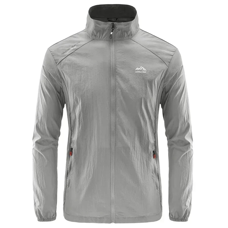 Chaqueta de senderismo de secado rápido para hombre, abrigos impermeables con protección solar UV, para deportes al aire libre, pesca, Camping, correr, verano