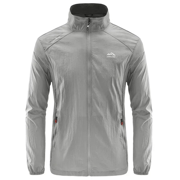 Chaqueta de senderismo de secado rápido para hombre, abrigos impermeables con protección solar UV, para deportes al aire libre, pesca, Camping, correr, verano