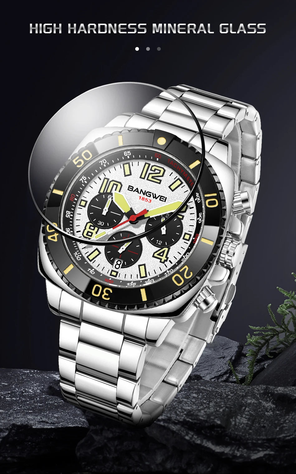 Nuevo reloj impermeable para hombres moda militar deportes cuarzo hombres reloj Casual fecha de negocios cronógrafo
