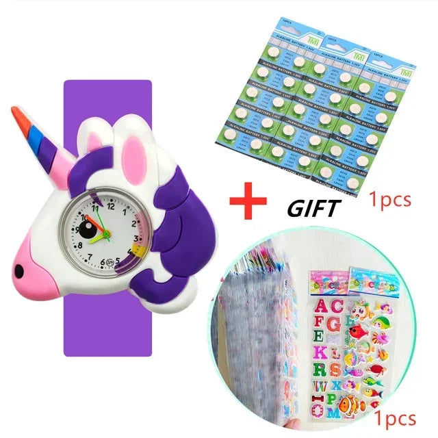Reloj de unicornio juguetes para niños, relojes de cuarzo para niños, reloj para niños, reloj para bebé, regalo de Navidad