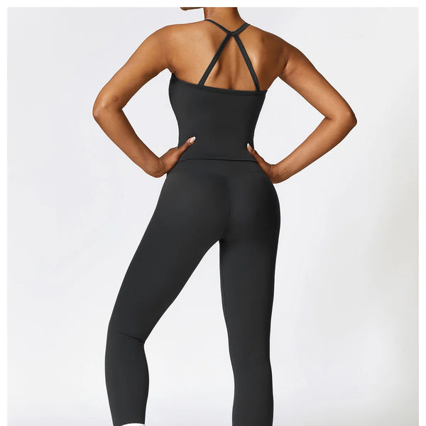 Conjunto deportivo de 2 piezas para mujer, muévete con comodidad y seguridad al momento de hacer ejercicio