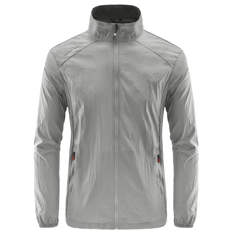 Chaqueta de senderismo de secado rápido para hombre, abrigos impermeables con protección solar UV, para deportes al aire libre, pesca, Camping, correr, verano