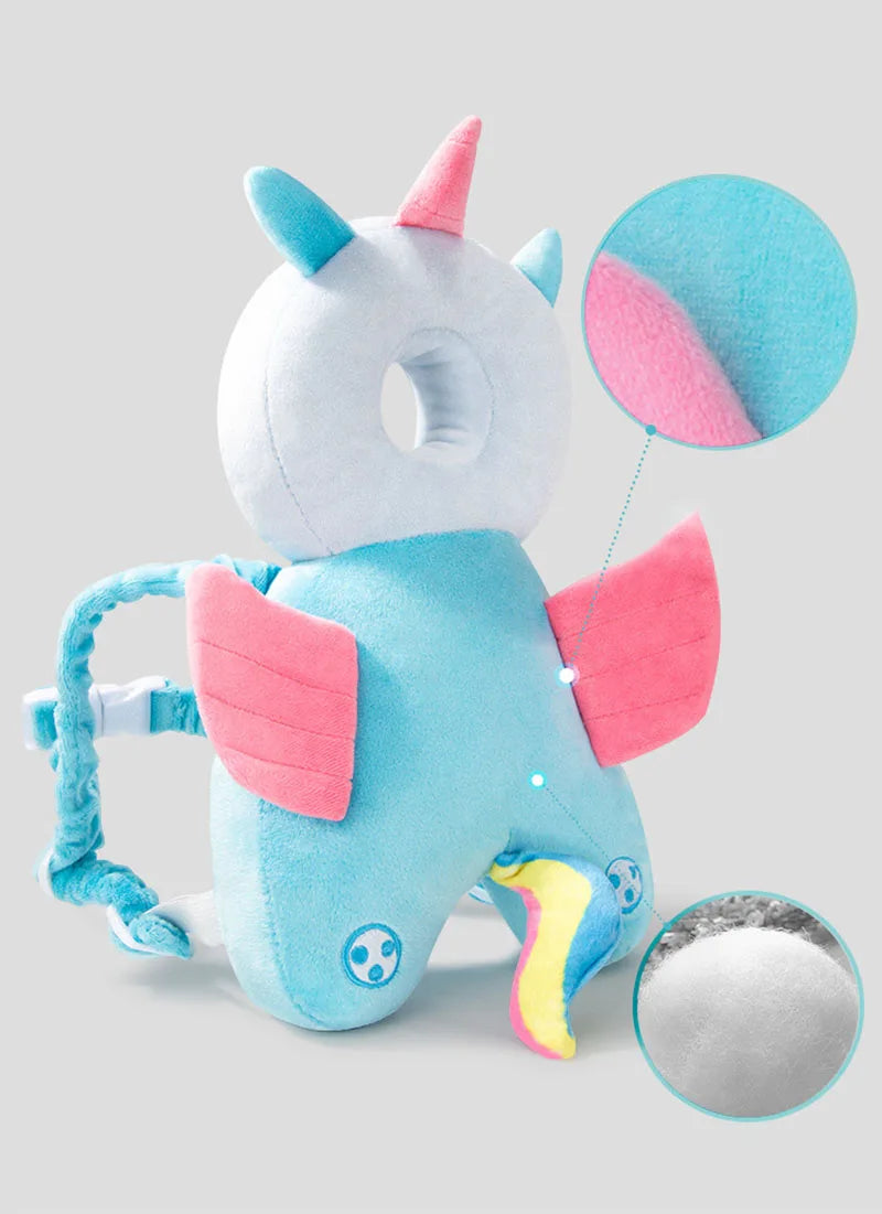 Almohada anticaída para niños, almohada para la cabeza de bebés y niños pequeños, almohada transpirable para aprender a caminar, almohadilla de protección para la cabeza