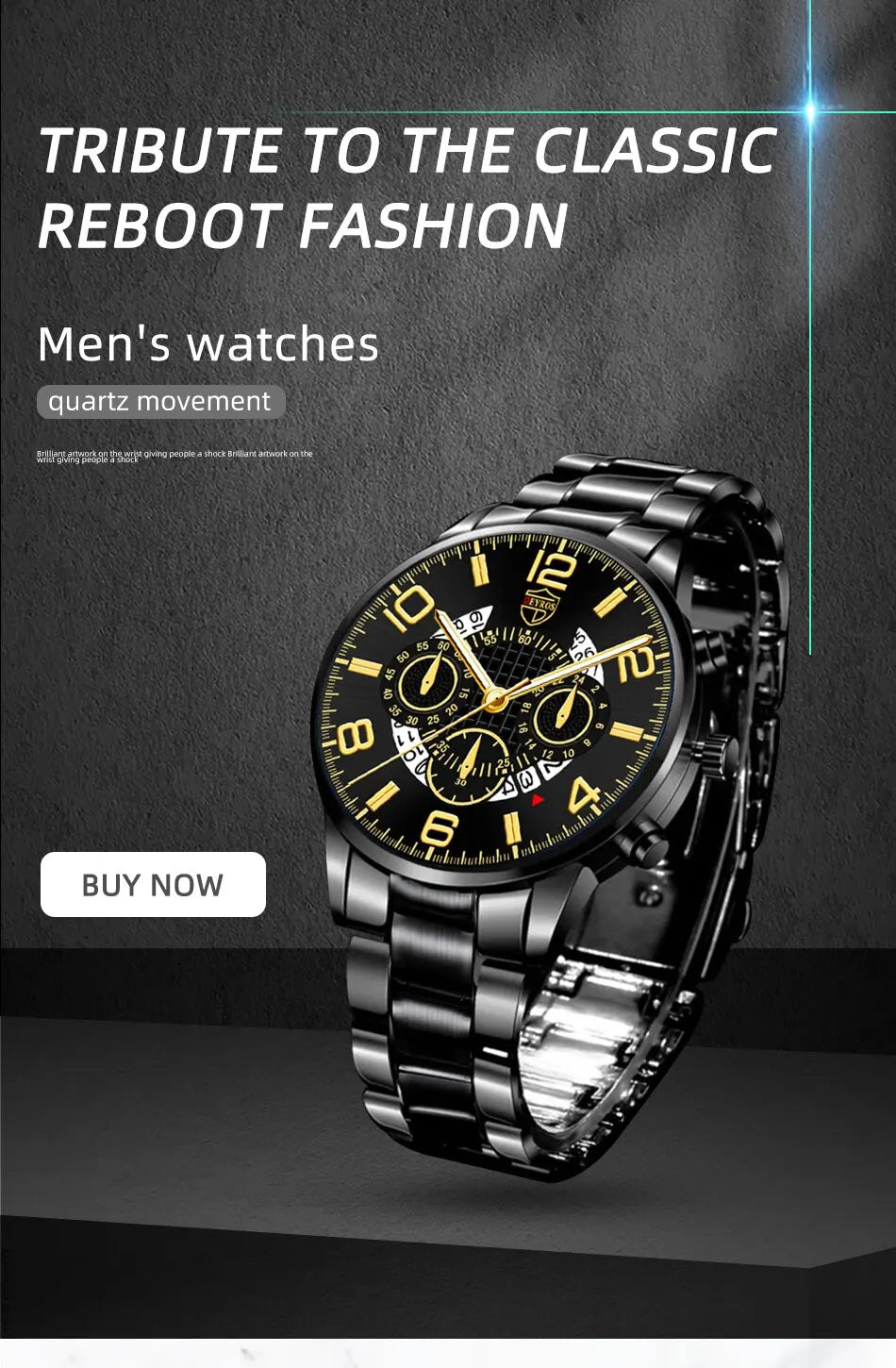 Conjunto de relojes de pulsera para hombre, 2 uds., deportivo de lujo, de cuarzo, de acero inoxidable y plateado, informal, de negocios