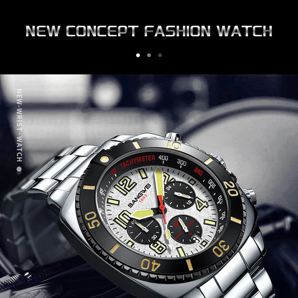 Nuevo reloj impermeable para hombres moda militar deportes cuarzo hombres reloj Casual fecha de negocios cronógrafo