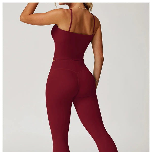 Conjunto deportivo de 2 piezas para mujer, atractivo y cómodo