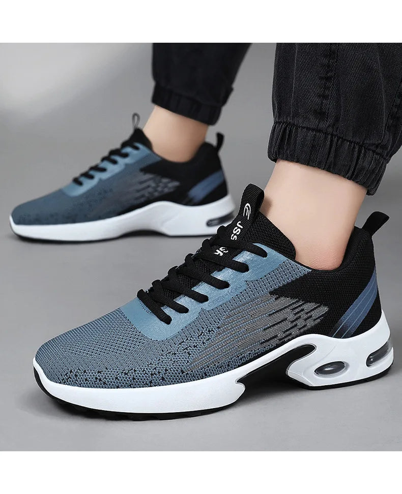 Zapatos de vestir informales para hombre 2025, nuevos zapatos deportivos suaves, cómodos zapatos de tenis transpirables, zapatos para caminar de malla ligera para exteriores