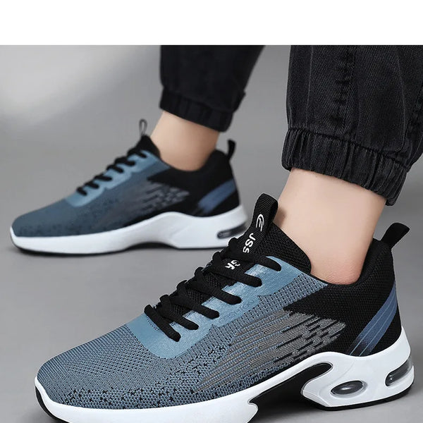 Zapatos de vestir informales para hombre 2025, nuevos zapatos deportivos suaves, cómodos zapatos de tenis transpirables, zapatos para caminar de malla ligera para exteriores