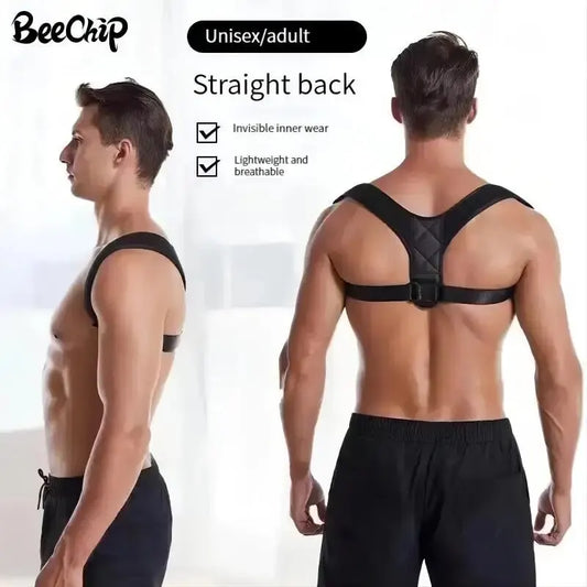 Cinturón corrector de postura de espalda Prevención de jorobado Corrección de postura sentada Modelado corporal transpirable unisex