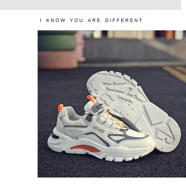 2025 nuevos zapatos de primavera para hombre, zapatos de malla transpirables de tendencia de primavera, zapatos deportivos y de ocio para correr, zapatos de moda, zapatos versátiles