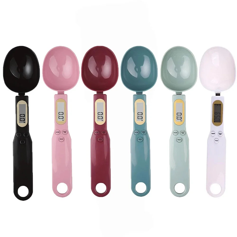 Báscula electrónica de cocina, 500g, 0,1g, LCD, medición Digital de alimentos, harina, cuchara Digital, Mini herramienta de cocina para báscula de café con leche