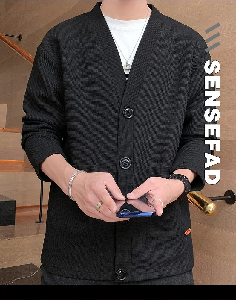 Chaqueta de verano para hombre, chaqueta de secado rápido de seda helada, chaleco informal de negocios de alta gama