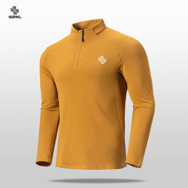 SBWL, camiseta de manga larga para ciclismo, senderismo, deportes al aire libre, alta calidad, para hombre, ocio, velocidad, secado, correr, fitness, ropa deportiva, Tops
