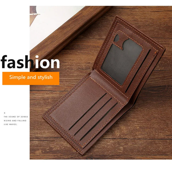 Billetera plegable con inserciones para hombre, monederos delgados con imagen, tarjeteros de identificación, bolsas con capacidad de protección Vintage