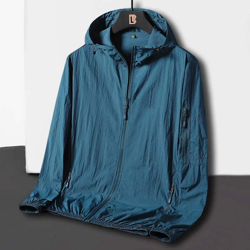 Chaqueta de verano para hombres, Camping, rompevientos, senderismo, pesca chaqueta de Trekking, Chaqueta de secado rápido