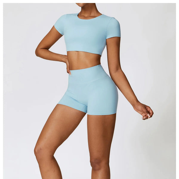 Conjunto deportivo de 2 piezas para mujer, muévete con comodidad y seguridad al momento de hacer ejercicio