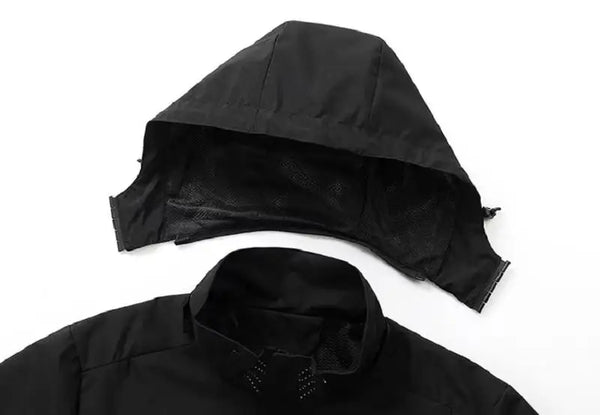 Chaqueta impermeable para hombre, impermeable exterior ligero con capucha para exteriores, chaqueta a prueba de viento para senderismo, chaquetas para escalar al aire libre