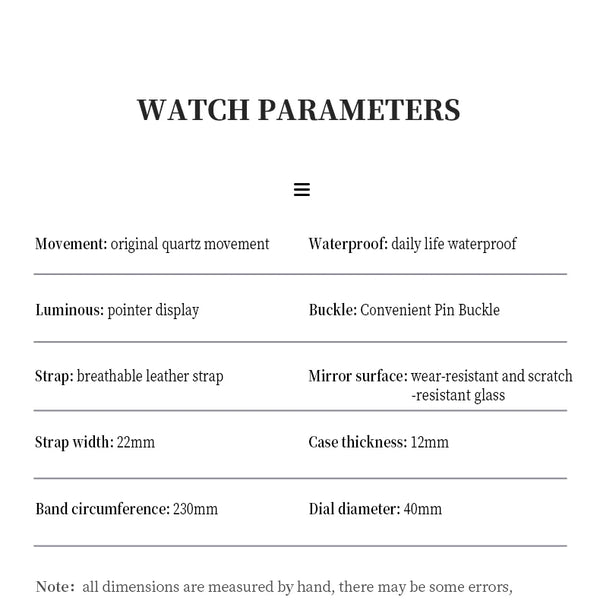 Reloj de cuarzo para hombre con doble calendario y correa de acero marca OPK