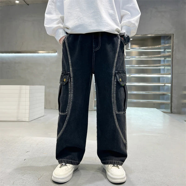 Pantalon jean con diseño actual para  niño, cómodo y elegante