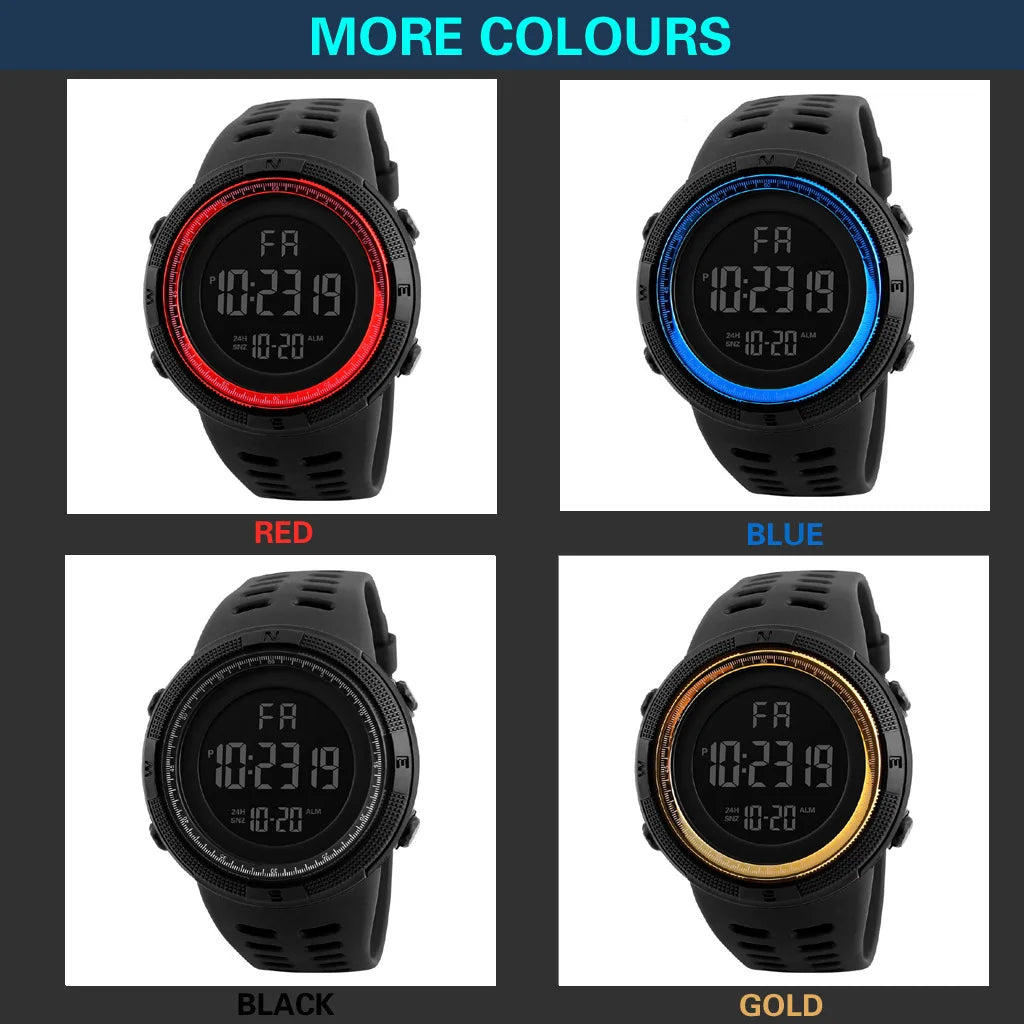 Reloj electrónico de alta calidad  para hombre, reloj luminoso diseño deportivo