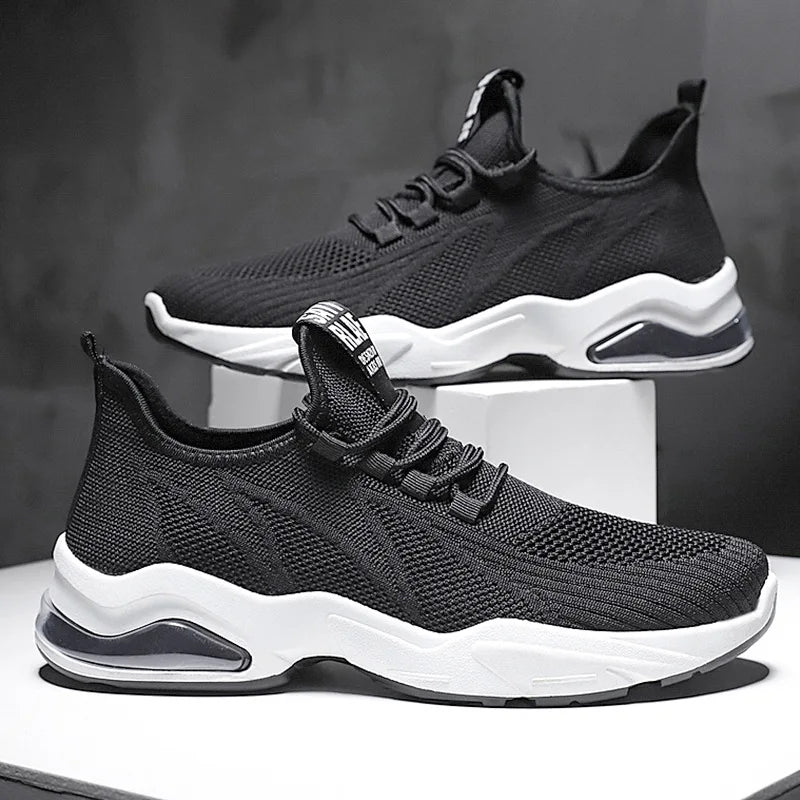 Zapatos de vestir informales para hombre 2025, nuevos zapatos deportivos suaves, cómodos zapatos de tenis transpirables, zapatos para caminar de malla ligera para exteriores