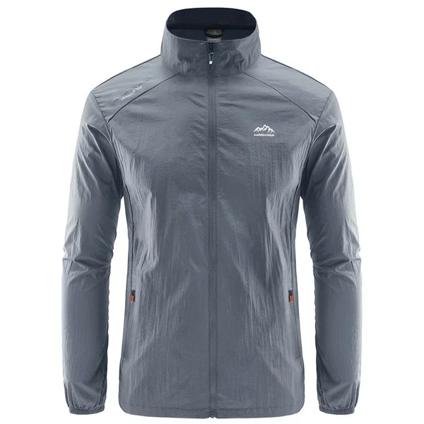 Chaqueta de senderismo de secado rápido para hombre, abrigos impermeables con protección solar UV, para deportes al aire libre, pesca, Camping, correr, verano