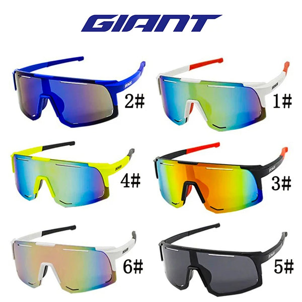 Giant 【Grado Profesional】Gafas de sol para ciclismo y pesca: protección UV, antideslumbrantes, resistentes a impactos, deportes al aire libre con estuche