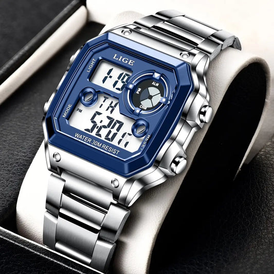 Nuevo reloj de marca de lujo para hombre, reloj digital de alta calidad para toda ocasión
