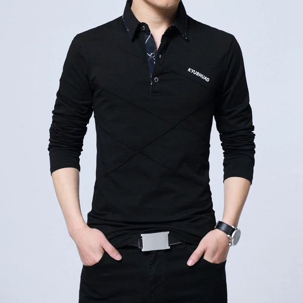 camisa de marca TFETTERS, Camiseta larga para hombre, camiseta de diseñador a rayas vuelto, Camiseta holgada informal ajustada de algodón para hombre de talla grande