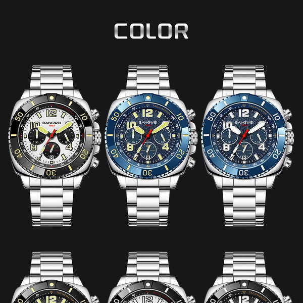 Nuevo reloj impermeable para hombres moda militar deportes cuarzo hombres reloj Casual fecha de negocios cronógrafo
