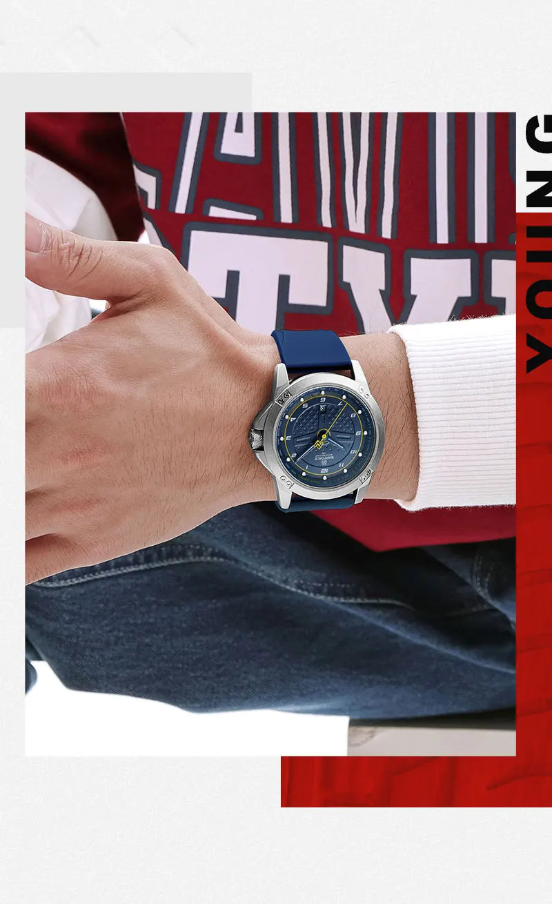 Reloj de pulsera informal de cuarzo, relojes impermeables a la moda para hombre, correa deportiva de silicona, reloj luminoso para hombre