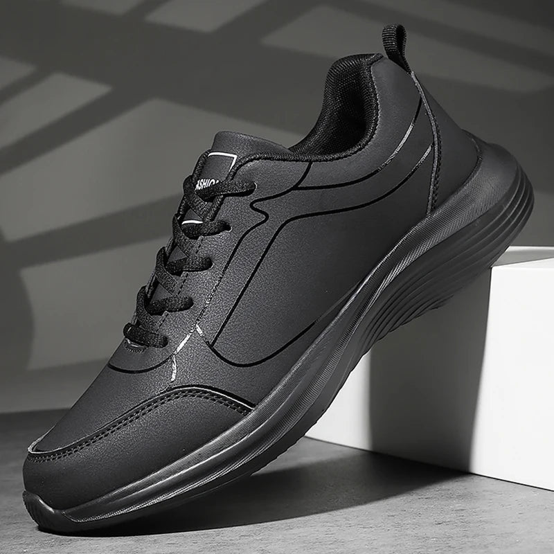 Zapatos para hombre, zapatillas cálidas de invierno para hombre, zapatos antideslizantes transpirables, zapatos informales suaves con cordones, ligeros