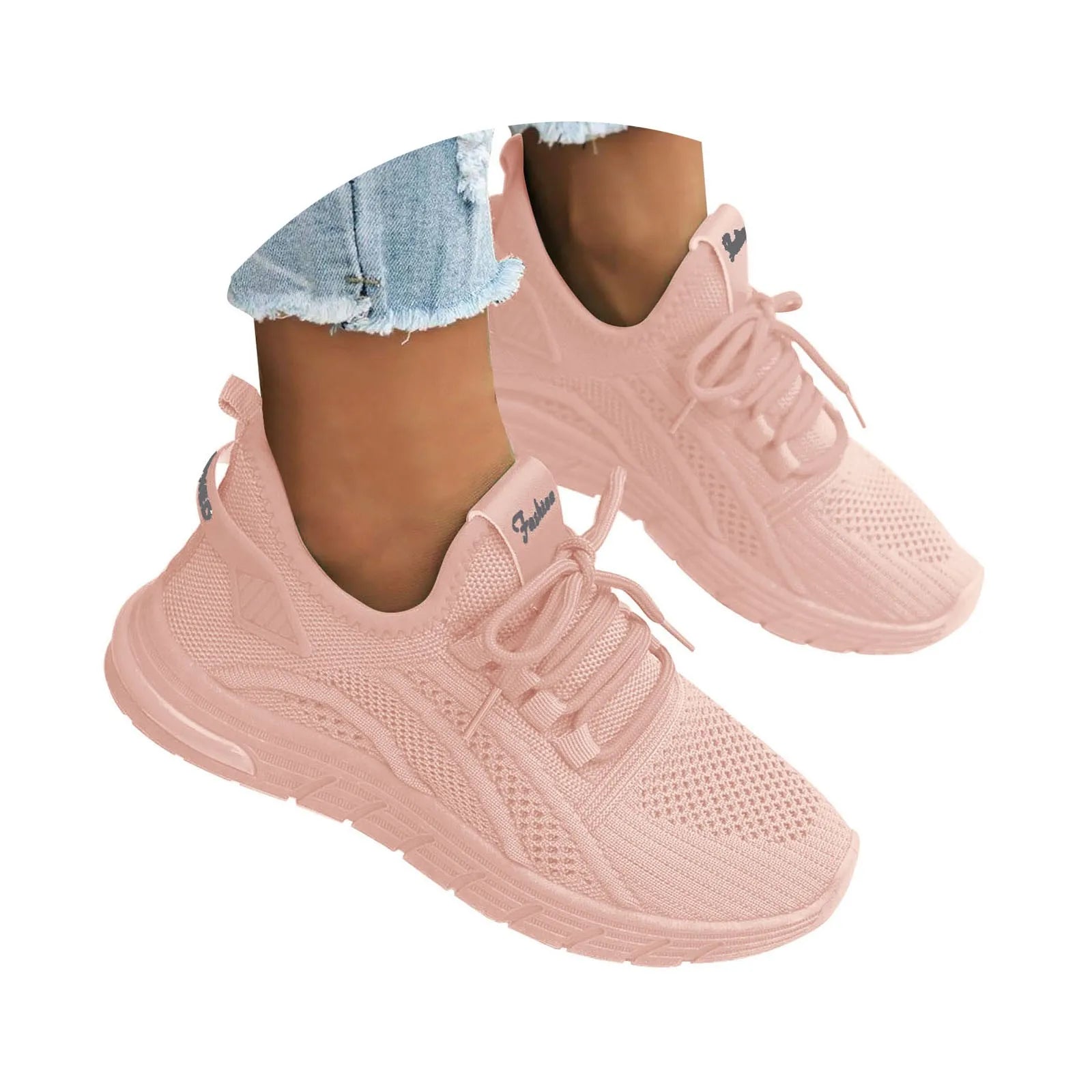 Zapatos de lona para mujer, zapatos deportivos para todas las estaciones, punta redonda, boca profunda
