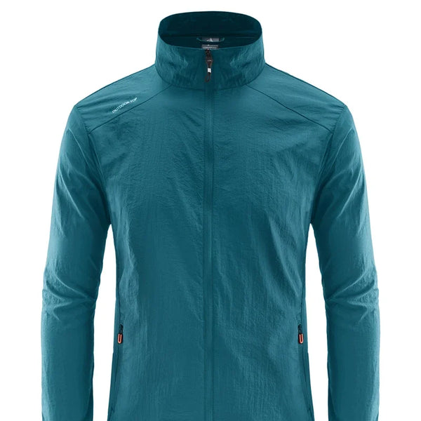 Chaqueta de senderismo de secado rápido para hombre, abrigos impermeables con protección solar UV, para deportes al aire libre, pesca, Camping, correr, verano