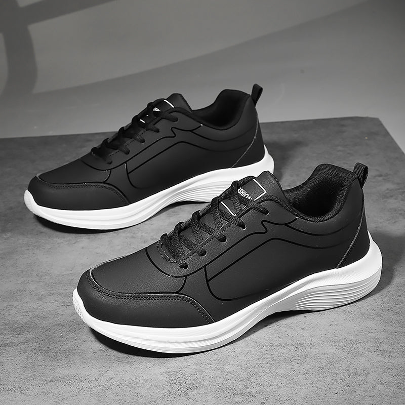 Zapatos para hombre, zapatillas cálidas de invierno para hombre, zapatos antideslizantes transpirables, zapatos informales suaves con cordones, ligeros