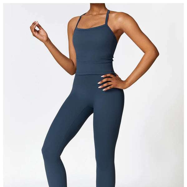 Conjunto deportivo de 2 piezas para mujer, muévete con comodidad y seguridad al momento de hacer ejercicio